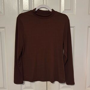 SHEIN Basics long sleeve mock turtle neck